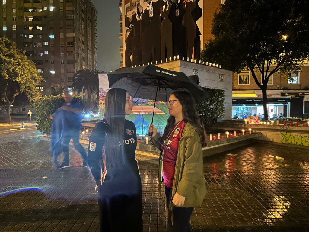 Acto homenaje a la DANA en Mestalla