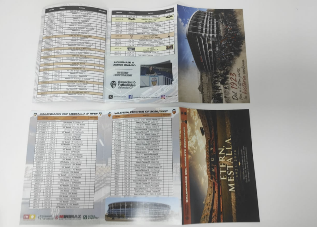 Calendario del doblete